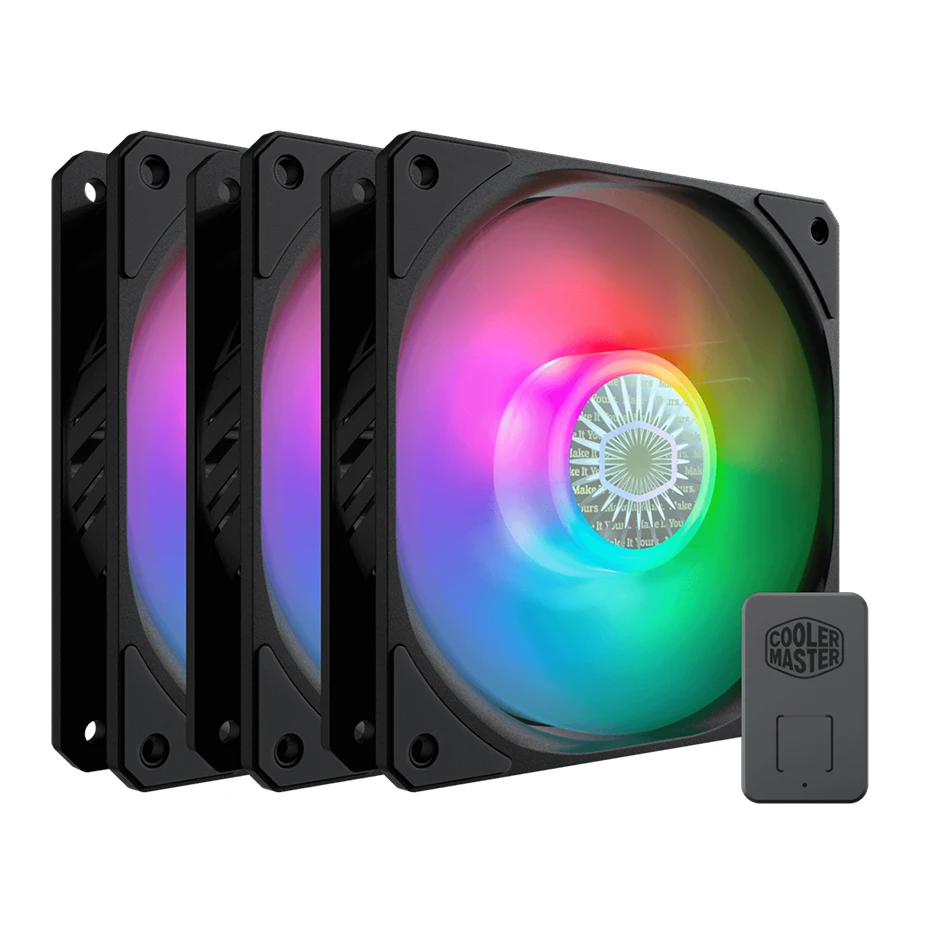 Cooler Master SickleFlow ARGB 3in1 120mm Computer Case fan RGB 5V/3pin addressable PWM fan quiet CPU Cooling fan With controller