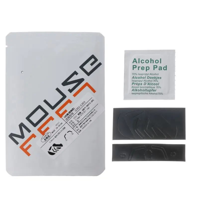 1 Набор 0 6 мм изогнутые края мыши Ноги коньки для Logitech G302 G303 мышь|Аксессуары мышей