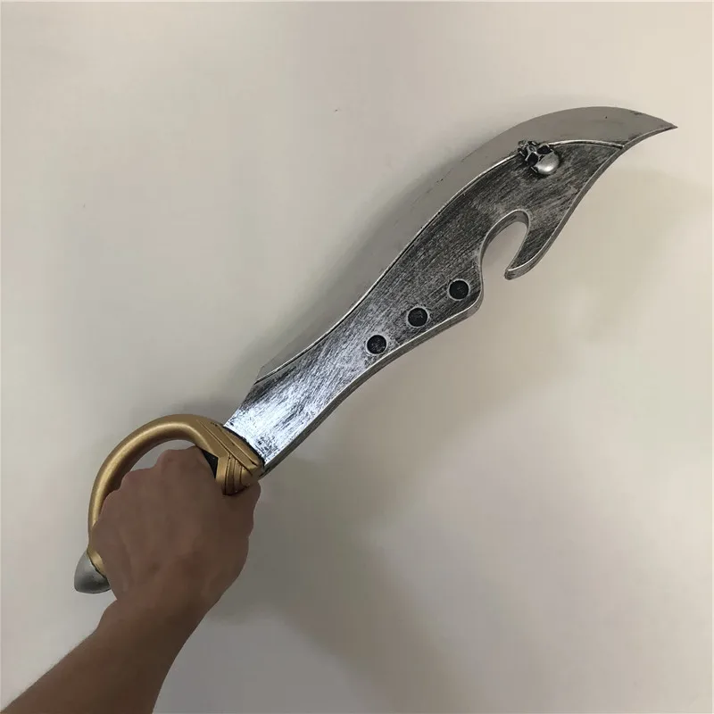 Реквизит рыцаря-пирата скелета с топором для косплея 1:1, модель для действий из PU, персонаж аниме, фильмов и игр, Хэллоуин, 53 дюйма.