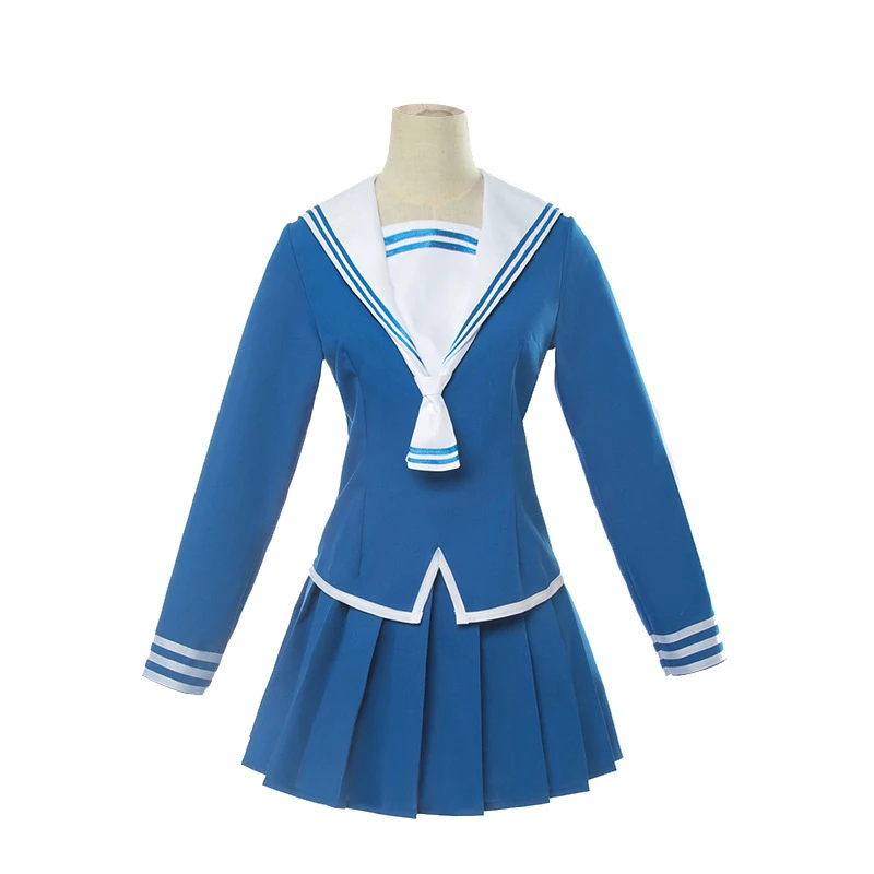 Anime Fruits Basket Honda Tooru Cosplay Costumes Sailor Suits Skirt  Halloween School Uniform Costume Wig  Black Sock set 6pcs