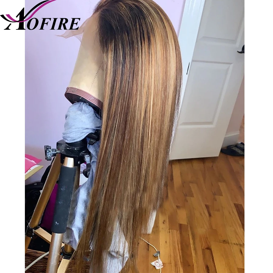 13x6 парики из натуральных волос на кружеве медовый блонд парик бразильских Remy