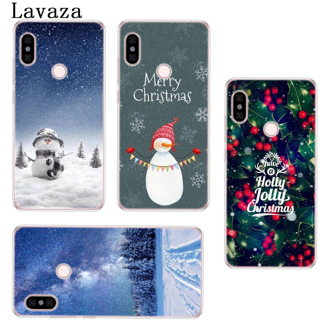 Твердый чехол для телефона Lavaza Merry Christmas snow Xiaomi Redmi 8A 7A 6A 5A K20 K30 Note 8 8T 7 5 6