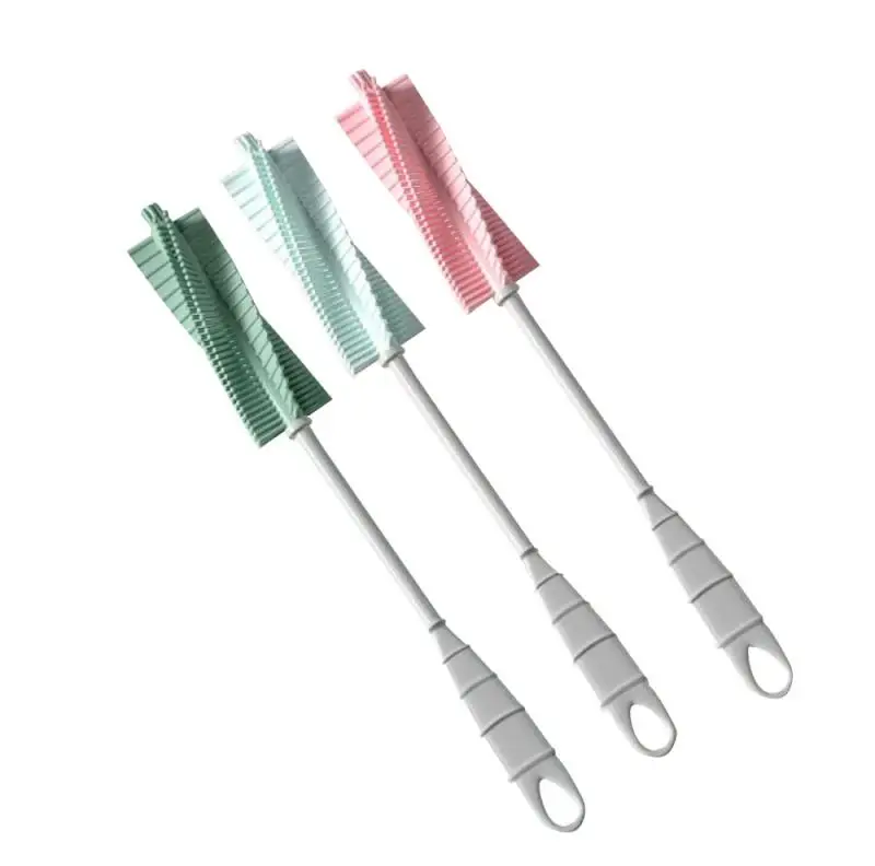 

Baby Nipple Milk Bottle Cup 360 Degree Sponge Cleaner Pacifier Brush Silicone Long Handle Bottle Brushes Kitchen Cleaning Tool