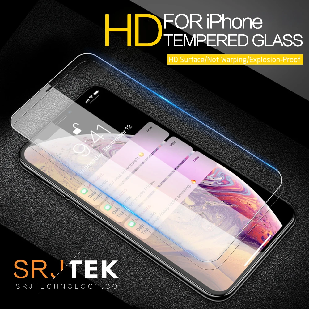 Защитное закаленное стекло для iPhone 6 7 5 S SE 6S 8 Plus XS Max XR защиты экрана X 8|Защитные