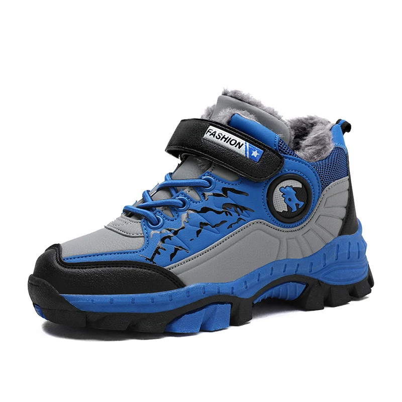 Новинка зимняя теплая детская обувь зимние ботинки хлопковая спортивная для