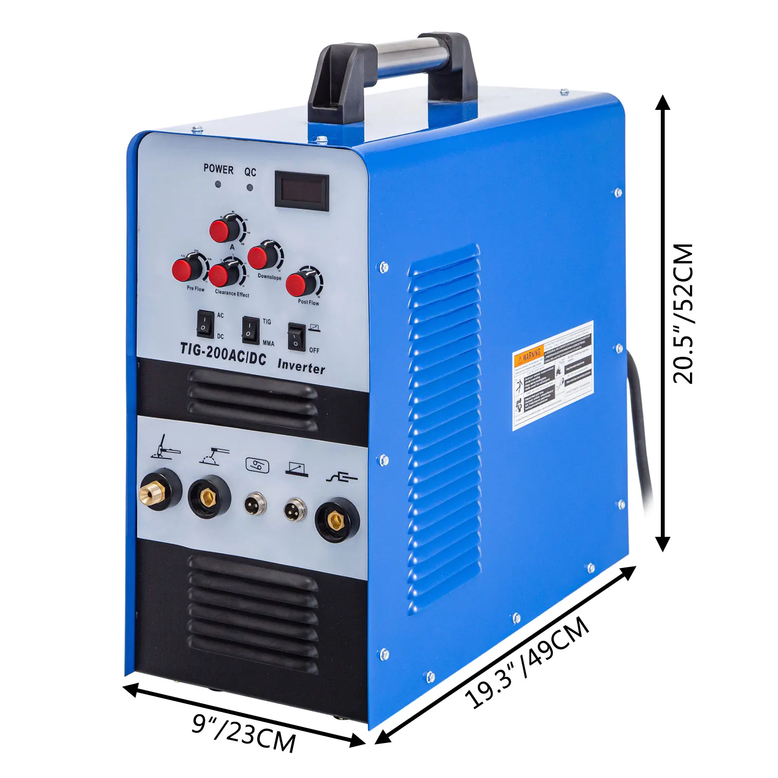 

VEVOR TIG Welder TIG200 200A AC DC Aluminum MMA Stick Welder Dual Voltage 110V 220V Inverter TIG Welding Machine Combo Welder