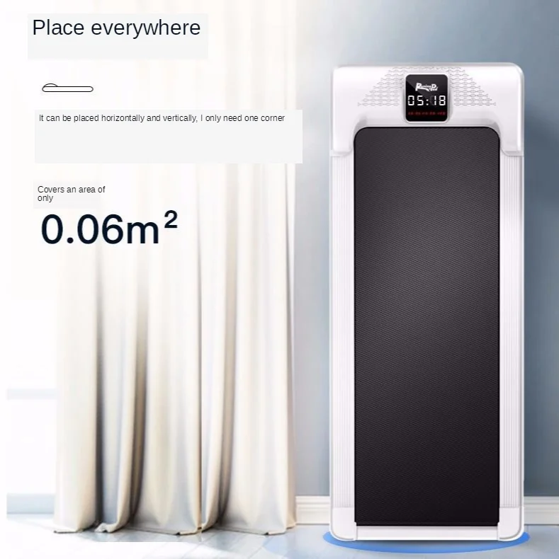 

Flat treadmill household small quiet full function electric walking machine mini indoor fitness equipment