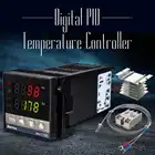 REX-C100 интеллигентая (ый) цифровой Температура контроллер комплект сигнализация 110-240 в 0-1300 градусов цифровой PID с K Тип зонд Сенсор