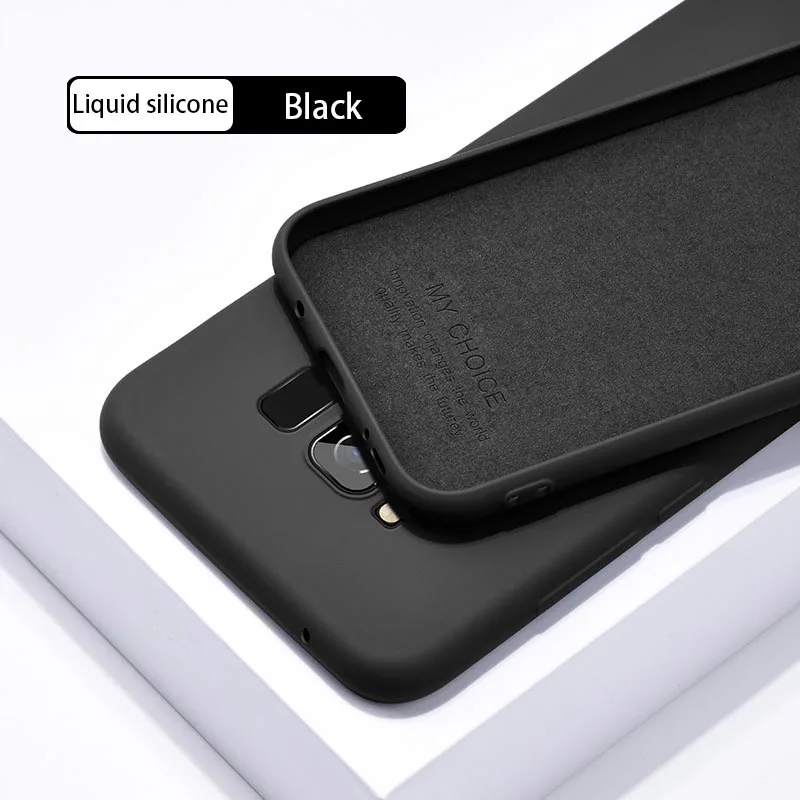 Чехол-бампер из жидкого силикона мягкий чехол для samsung Galaxy S8 S8PLUS S9 S9PLUS S10 5G S10E с