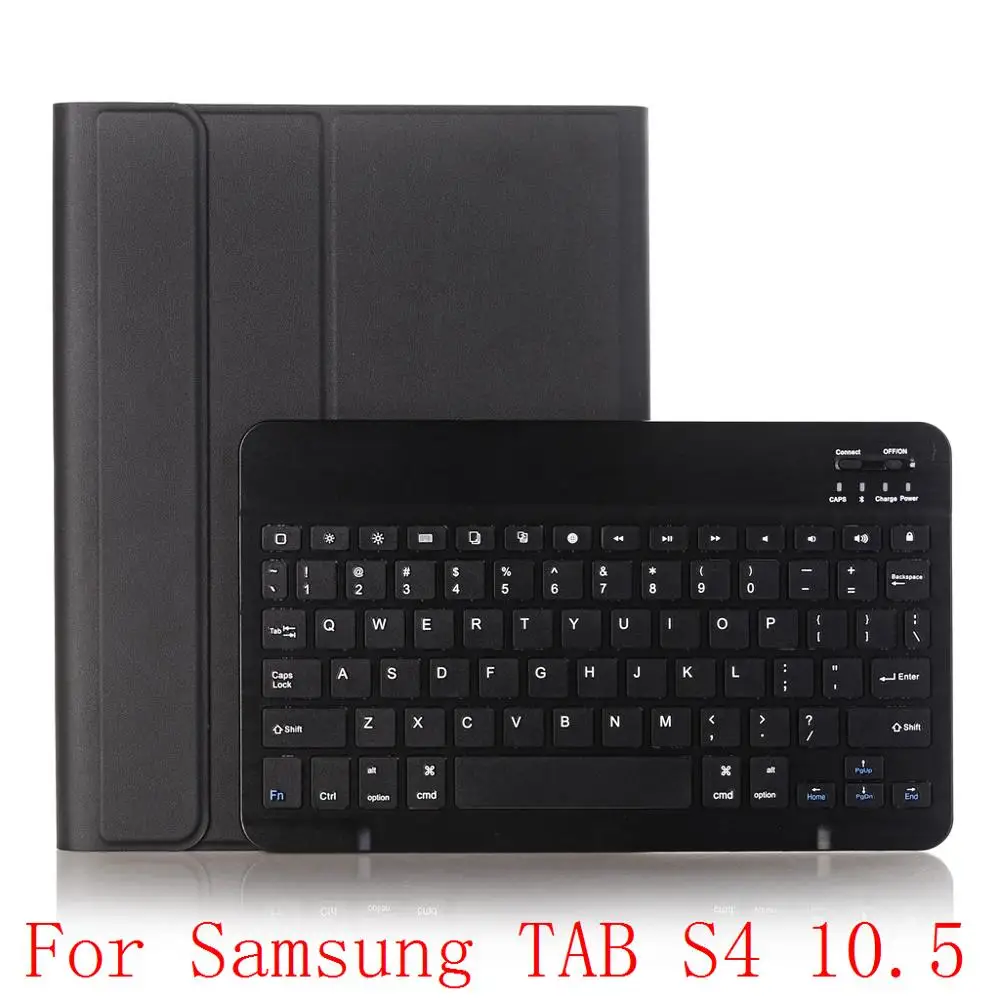 Black Беспроводной клавиатура чехол для samsung Galaxy TAB S5E Bluetooth чехол с откидной магнитной крышкой клавиатура чехол для планшета для samsung TAB S5E S4 s5 e 10,5 - Цвет: Black