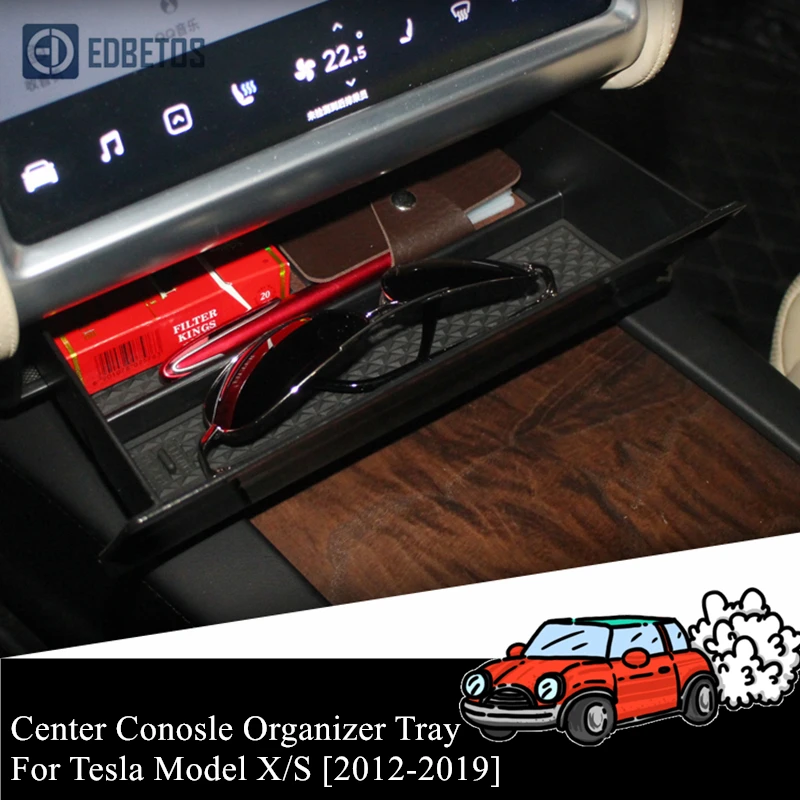 Для Tesla Model X 2012 2013 2014 2015 2016 2017 2018 2019 коробка для хранения переднего пола S
