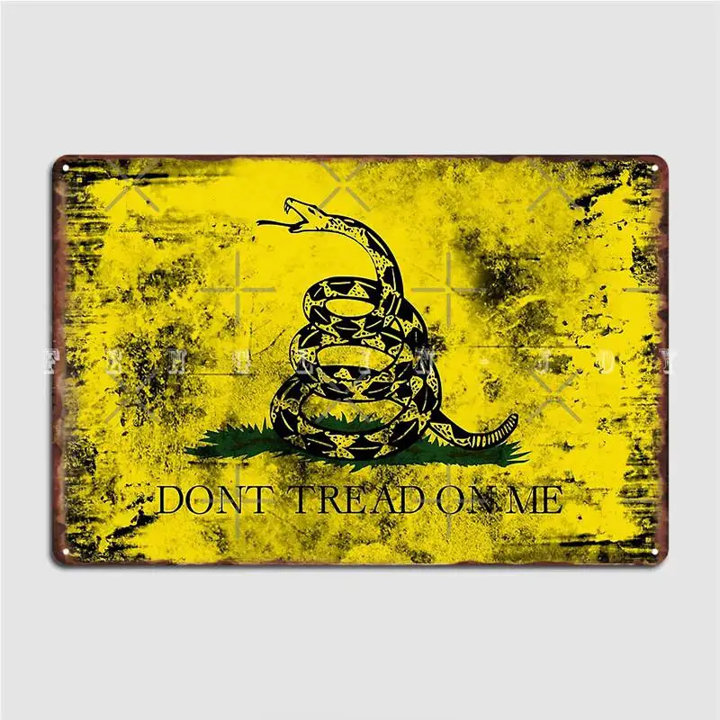 

Флаг Gadsden, потертый металлический знак, кинотеатр, гостиная, бар, пещера, индивидуальный фотографический знак, постер