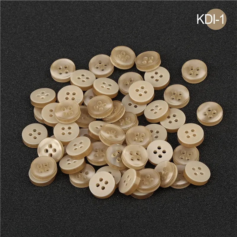 KDI-1 100 шт маленькие полимерные пуговицы для швейные Крепежные изделия для скрапбукинга и рукоделия ручной работы разных цветов и стилей - Цвет: KDI-1