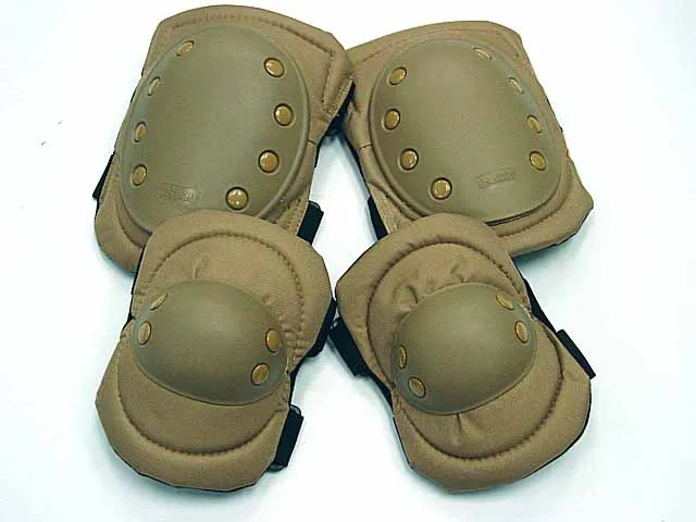 

Top Quality Airsoft Tactical Protective Knee Pad and Elbow Set Protector Gear Outdoor Sports Hunting Skiing Skate Kneepads