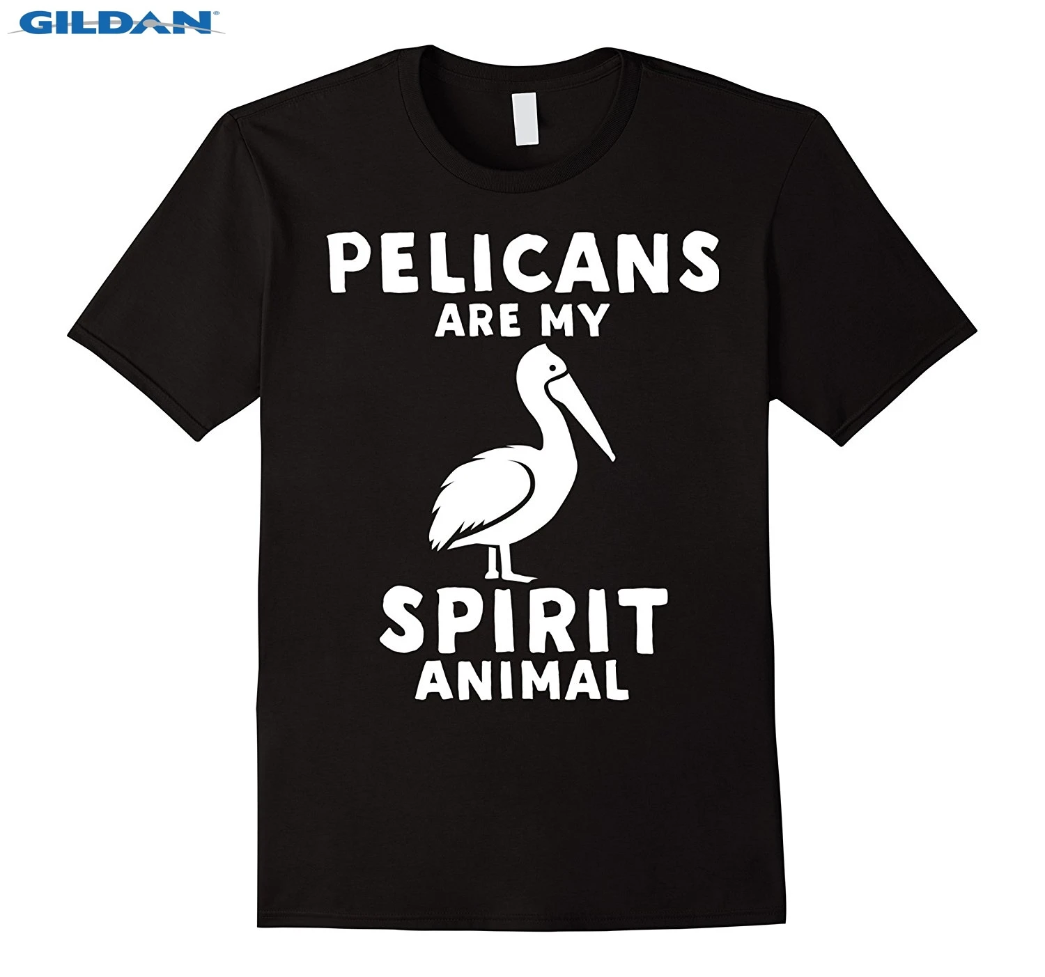 Футболка Pelicans с надписью Are My Spirit со смешными животными черная стильная футболка