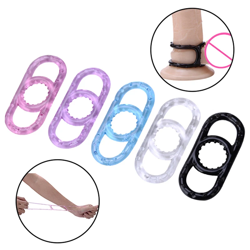 1 шт. Силиконовый эластичный мужской взрослый продукт увеличитель пениса Кольцо
