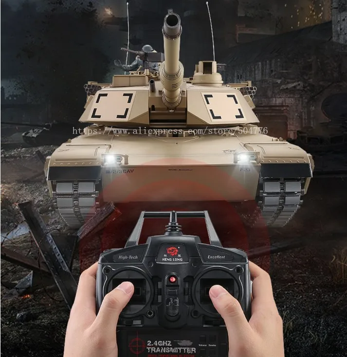 1/16 США M1A2 ABRAMS основной боевой танк 6 0 с пушкой пусковой отдачей 3918 1 продвинутый