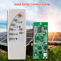 microwave radar induction solar lamp control panel lithium battery board with remote control solar led driver board light access