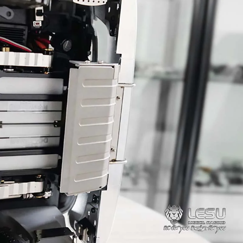 Металлическая крышка шасси для 1/14 LESU RC MAN TGS Roll on/off самодельная модель