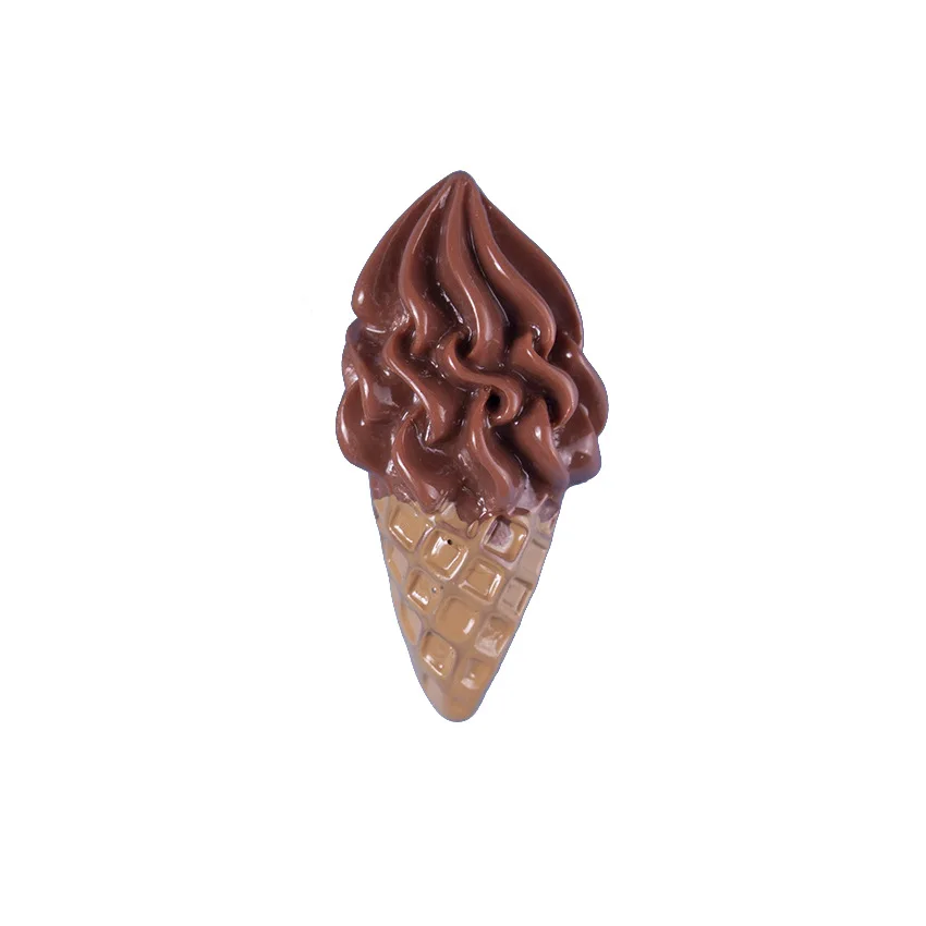 10 шт./лот Подвеска из смолы в виде мороженого с плоским основанием для украшения