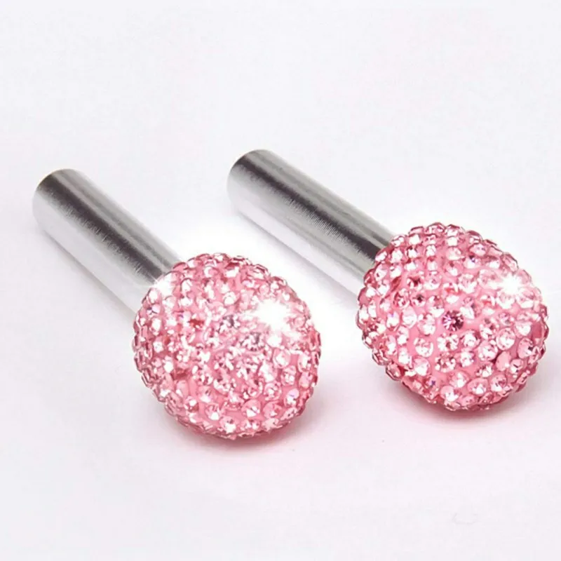 2 шт. шикарные Стразы Автомобильный Дверной замок Универсальный Тяговый Стержень