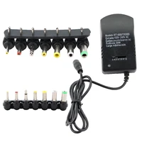 ac power adjustable charger adapter multi voltage power supply converter 220v to 12v dc 9v 6v 5v 3v power adapter 7 plug 3a 30w