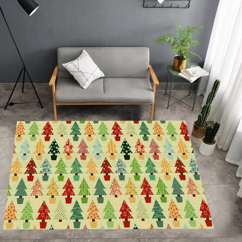 Рождественский коврик с изображением дерева 3D принт мультфильм ковер