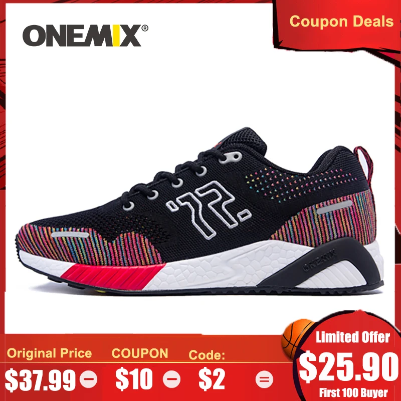ONEMIX Женские плоские лоферы теннисные кроссовки 2019 Новые Мужчины женская вязаные