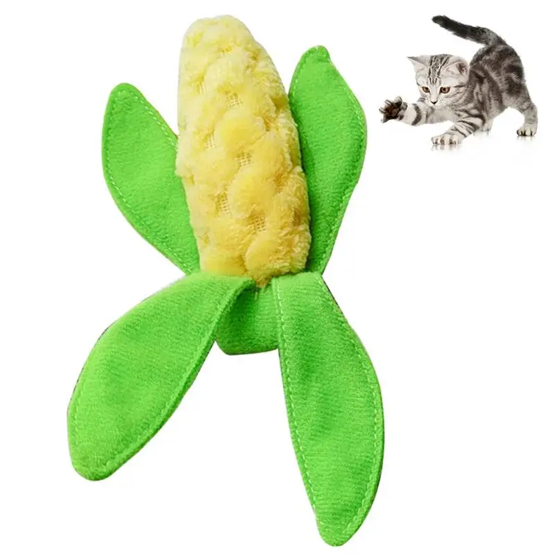 

Cat Toys Cute Corn Tree Shape Sound Toy Bite Resistant Cat Chew Toy for Cat Kitten Playing Interactive Pet Cat Supplies