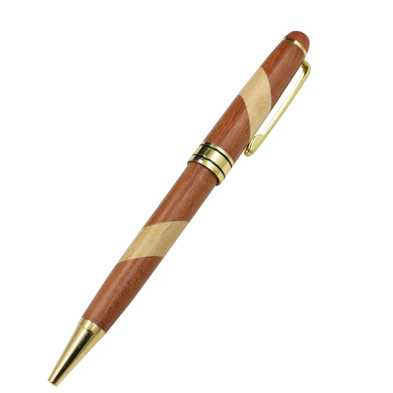 Эко ручка шить деревянные черные голубые чернила пополнения роликовые шариковые