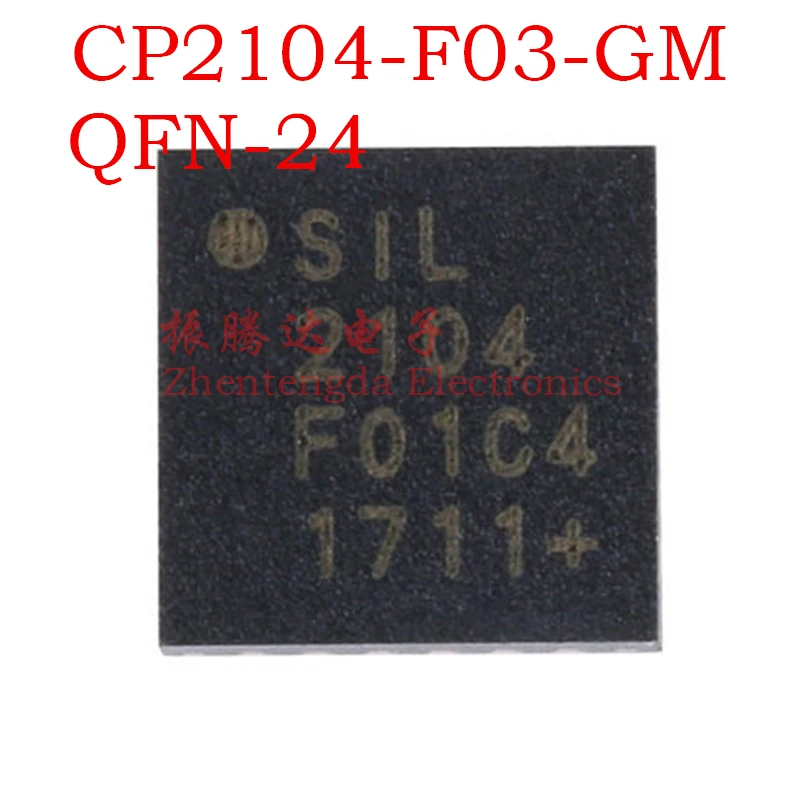 

CP2104-F03-GM CP2104 CP2104-F03 QFN-24 USB To UART Bridge Controller