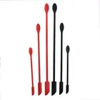 3 шт.компл. гибкий силиконовый скребок, многоразовый красивый кухонный безопасный шпатель, маска для лица, кисть, антипригарная банка, скребок для торта и джема