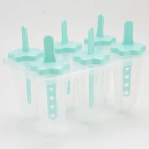 Пластиковый материал, 6 встроенных форм для мороженого, коробка для льда, лето, «сделай сам», прочный, удобный, полупрозрачный