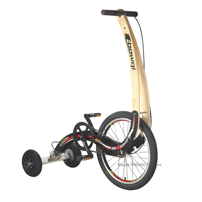 Складной 20-дюймовый уличный велосипед с резиновыми колесами стоячий для