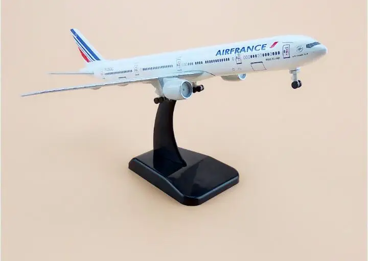 45 см Смола воздуха Франция авиалиний B777 металлическая модель самолета Модель Boeing
