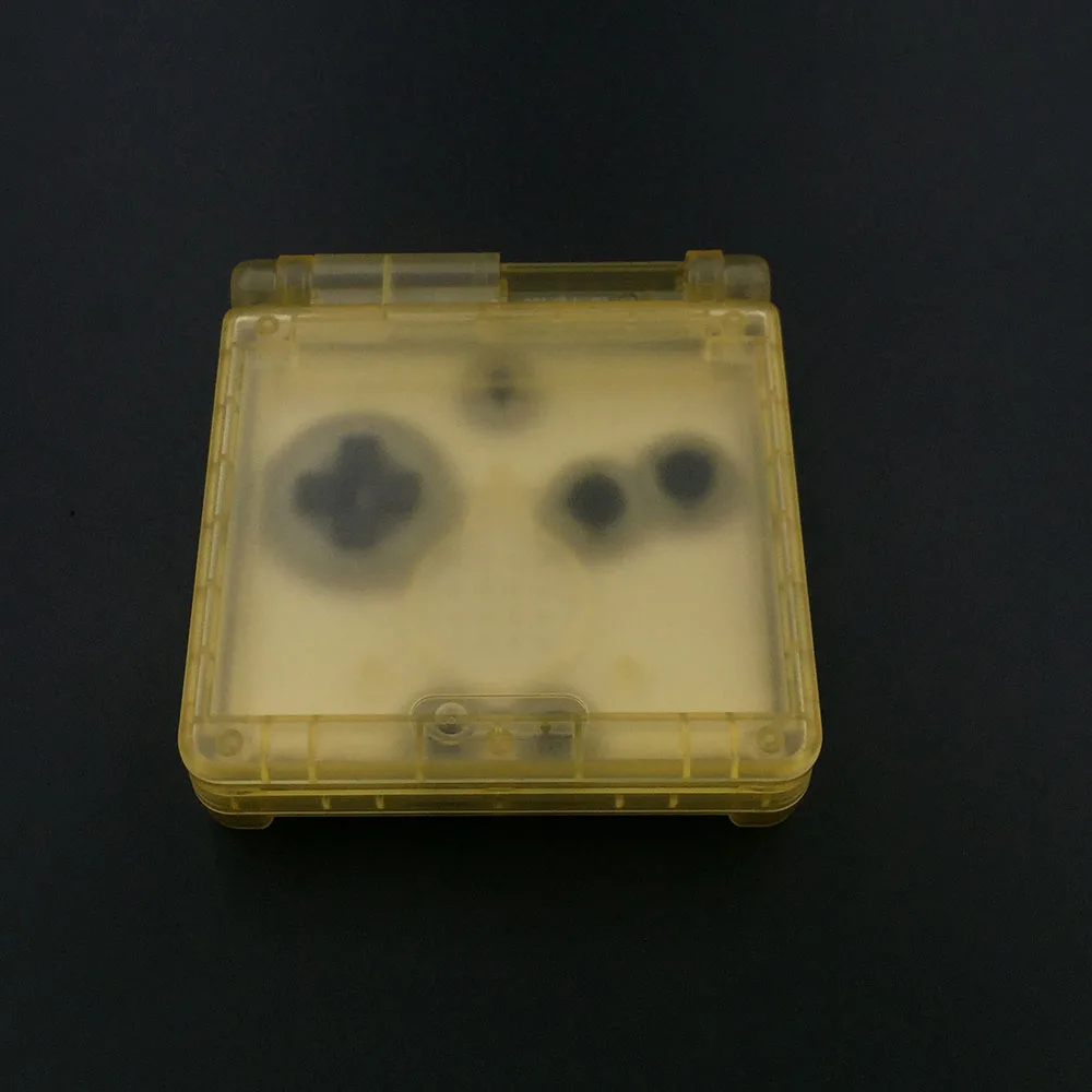 Clear Yellow Крутой прозрачный для GBA SP корпус на замену чехол для игрового мальчика Advance SP - Цвет: Clear Yellow