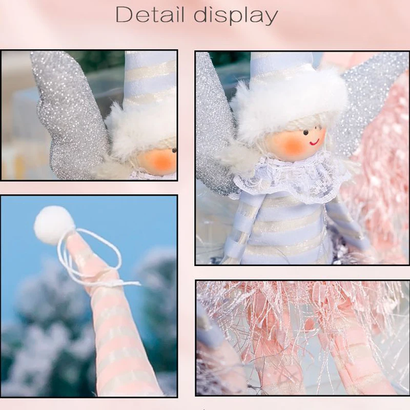 Рождественские кукольные Подвески с ангелом 2019 рождественские украшения для