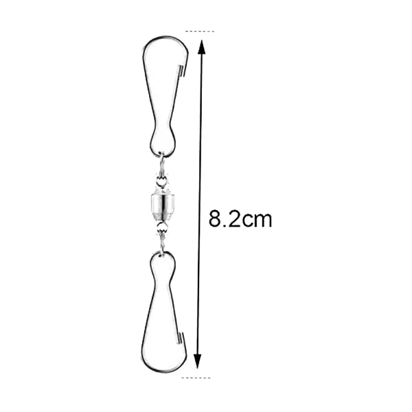 20 шт спиннинг с Двойным Зажимом поворотные крюки для ветра обсушки салатных