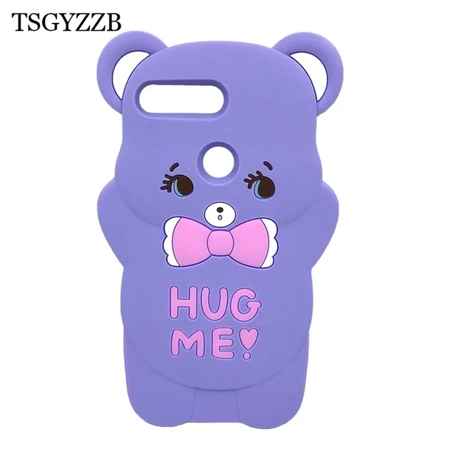 Bear Purple Для huawei Honor 7C Русская версия Чехол Honor 7 C милые 3D мультфильм Силиконовые телефонные чехлы для huawei Honor7C AUM-L41 5,7" - Цвет: Bear Purple