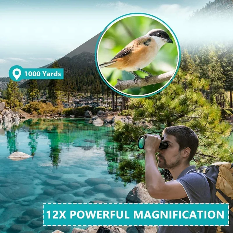 12X42 High Power Monoculars for Adults with Low Night Vision Monocular Telescope Gifts Bird Watching Hunting | Инструменты