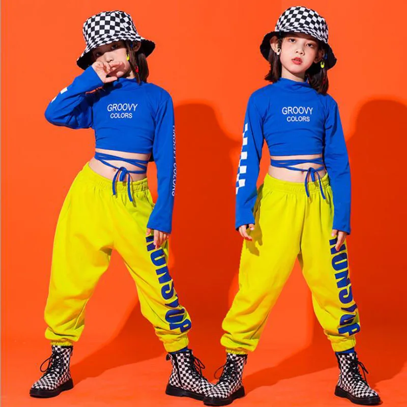 Детский карнавальный костюм для бальных танцев в стиле хип хоп укороченные топы