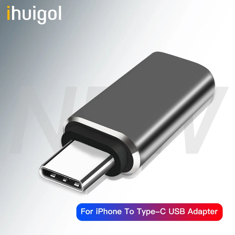 Адаптер ihuigol Type C для кабеля с подсветкой и синхронизацией данных|Переходники