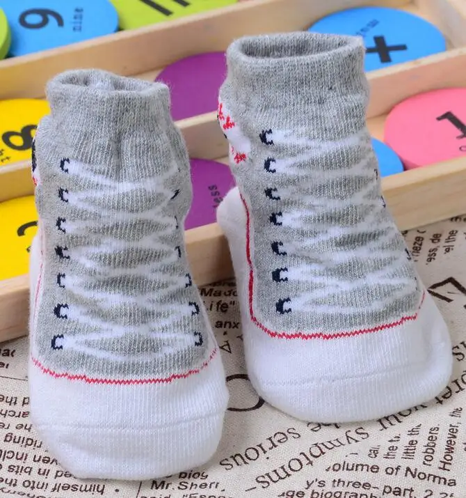

1 pair Non-slip rubber-soled Cartoon Baby Socks Newborn Unisex Anti-slip Shoes Boots Wholesale Dropship