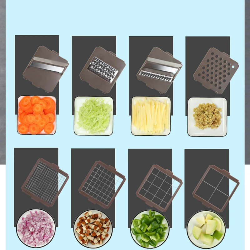 HIFAUR 10 IN 1 Vegetable Cutter Slicer Fruit Potato Peeler Carrot Cheese Grater Kitchen Accessories | Дом и сад