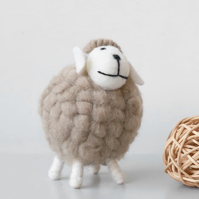 

Christmas Tree Decorative Hanging Ornament Felt Sheep Miniature Holiday Party Living Room Wine Cabinet Accessories