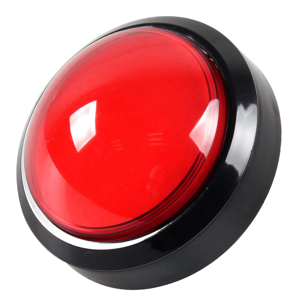 4 дюйма 100 мм Аркады большими кнопками КУПОЛ 12V светодиодный загорающаяся