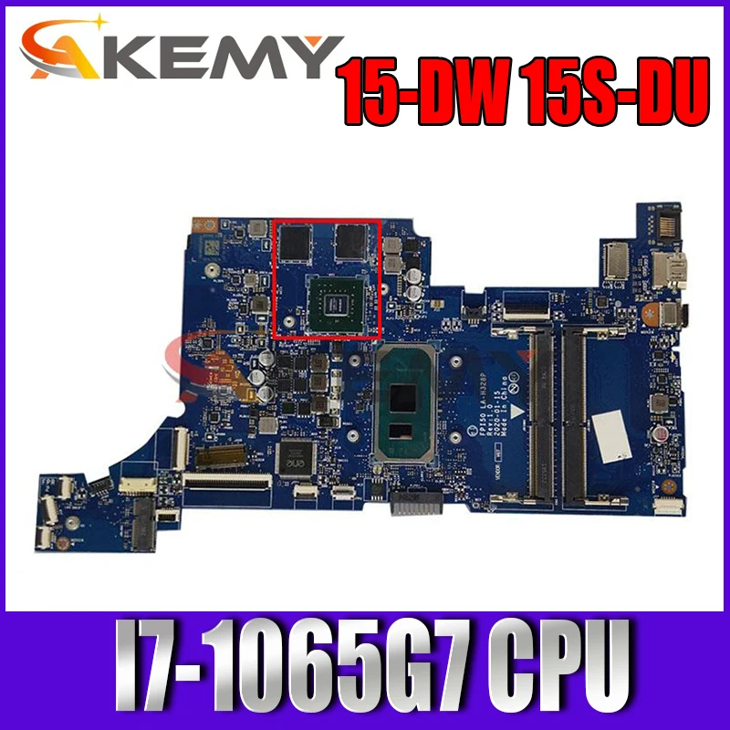 

L86468-601 для HP 15-DW 15S-DU Материнская плата ноутбука FPI50 LA-H328P W/ I7-1065G7 100% протестирована ОК