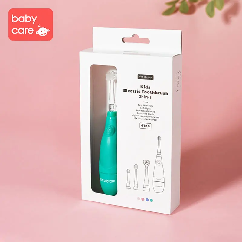 Babycare 3 шт. Съемная насадка для зубной щетки светодиодный свет Водонепроницаемый