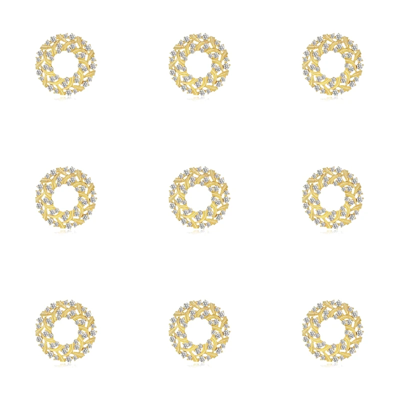 

9 шт. модные стразы бабочка цветок венок шарф Пряжка Брошь ювелирные изделия Кольцо Букет венок шарф зажим для женщин