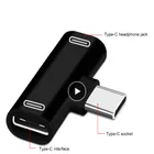 Адаптер для наушников 3 в 1 с USB C на Type-C адаптер USB Type C зарядный кабель зарядное устройство для наушников 3 см для Xiao Mi 8 Mi 6